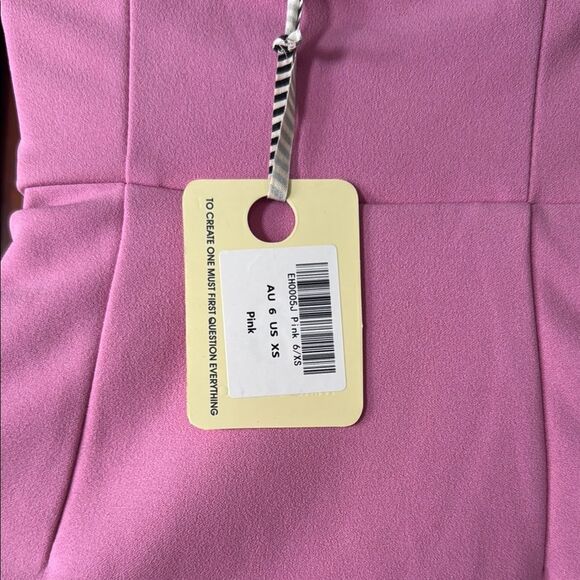 NWT Mika & Gala Pink Sleeveless Halter Bodycon Mini Dress Size XS (US) 6 (AU) - Picture 5 of 8